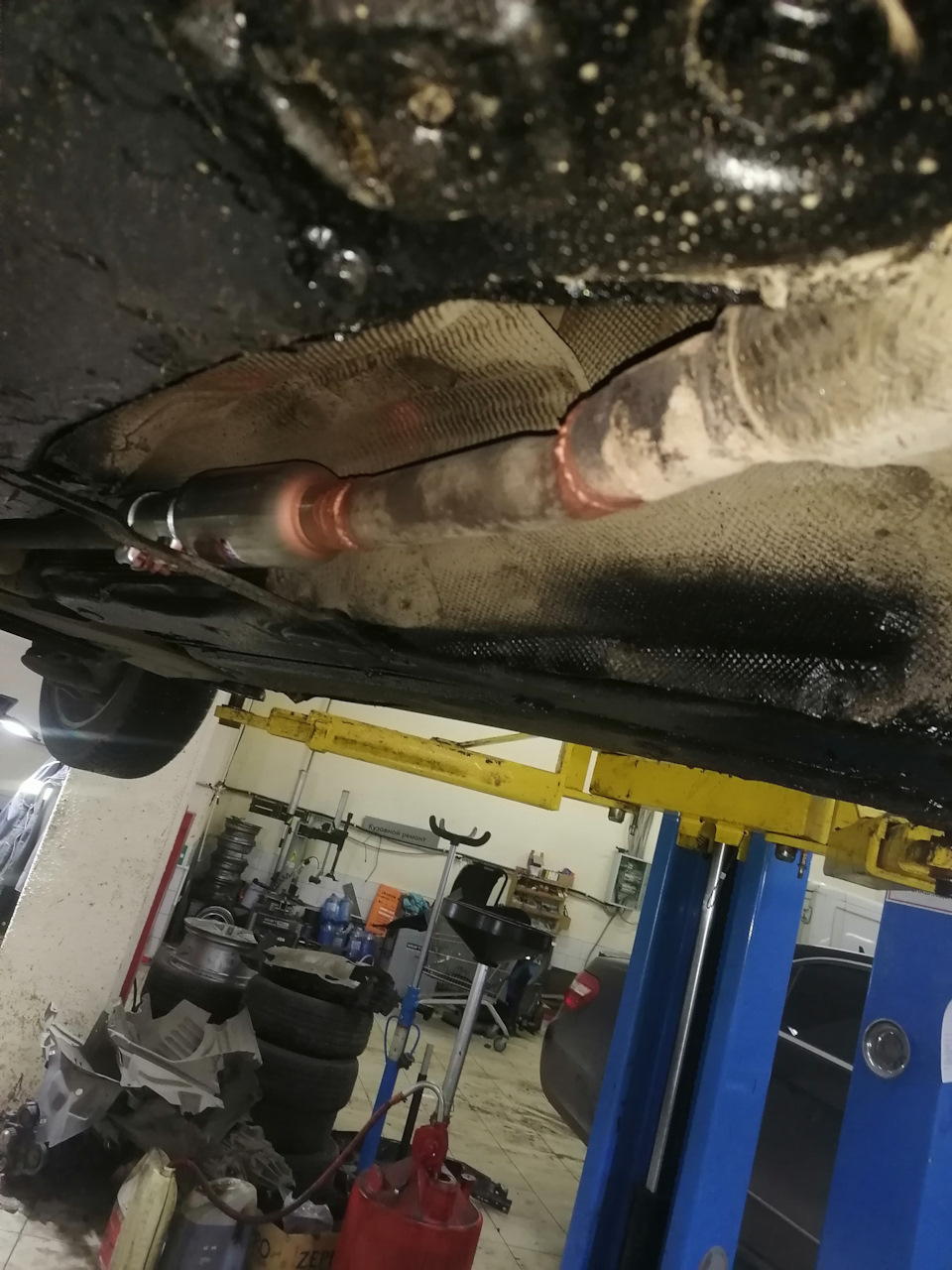 Установка стронгер вместо катализатора — Volkswagen Passat B5, 1,8 л ...