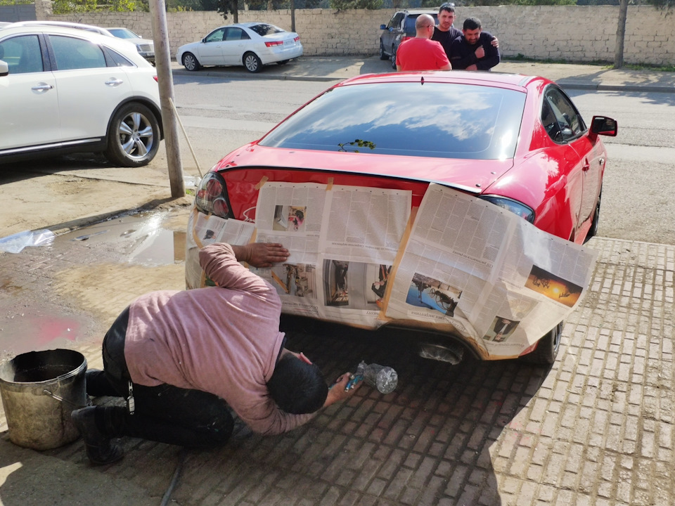 Покрасил диффузор в черный цвет — Hyundai Coupe (GK), 2,7 л, 2008 года ...