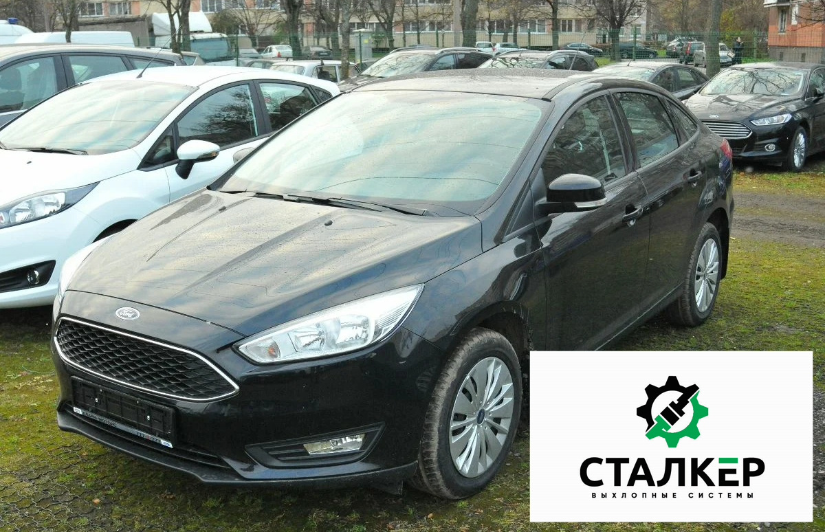 Установка пламегасителя и замена гофры на Ford Focus III 2019, 1,6 л ...