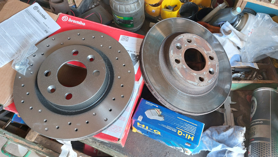Тормозные диски BREMBO — Renault Kangoo (1G), 1,5 л, 2006 года | своими ...