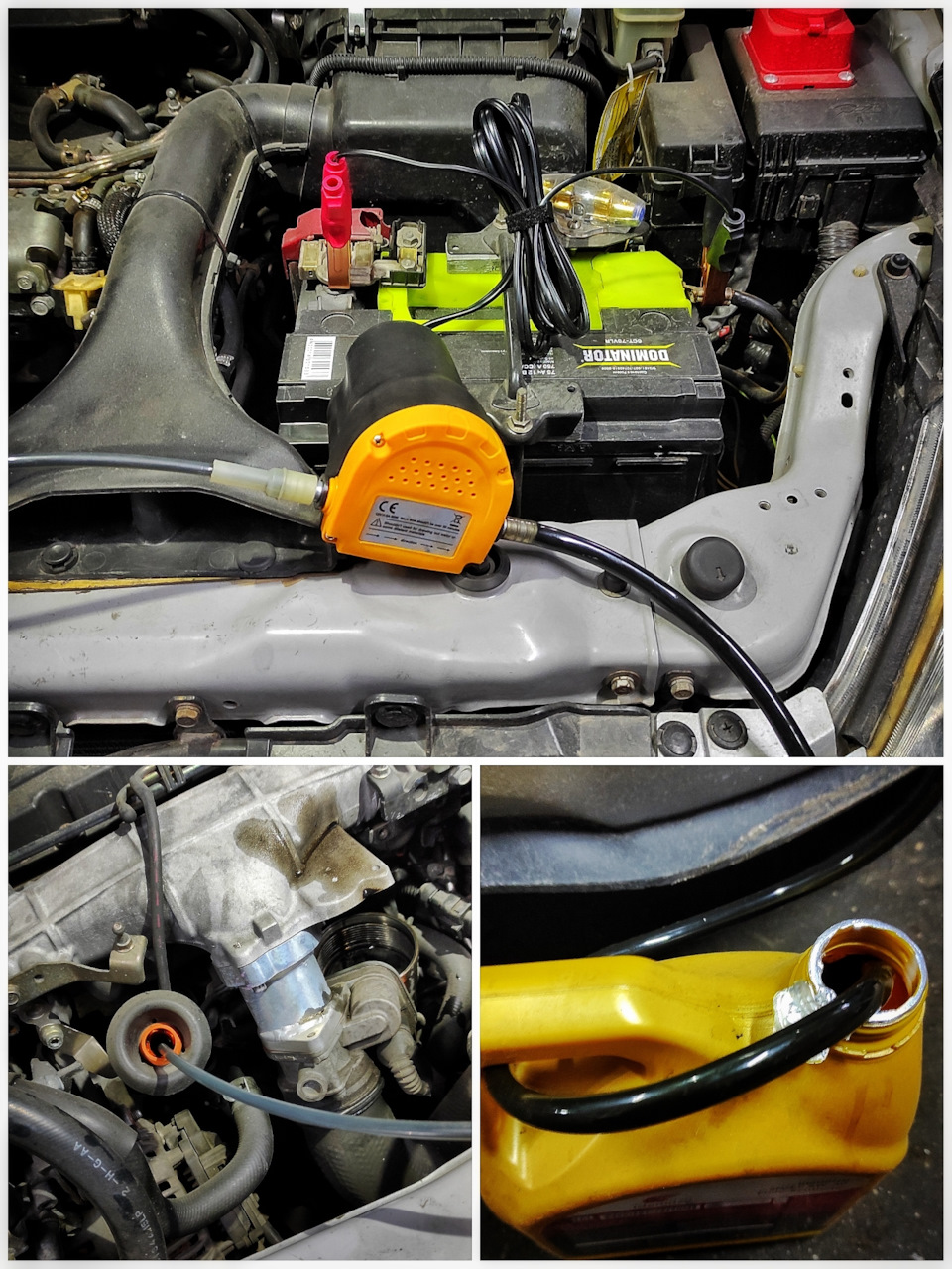 Трубку туда, трубку сюда и пару клем на АКБ 👍 — Mitsubishi Grandis