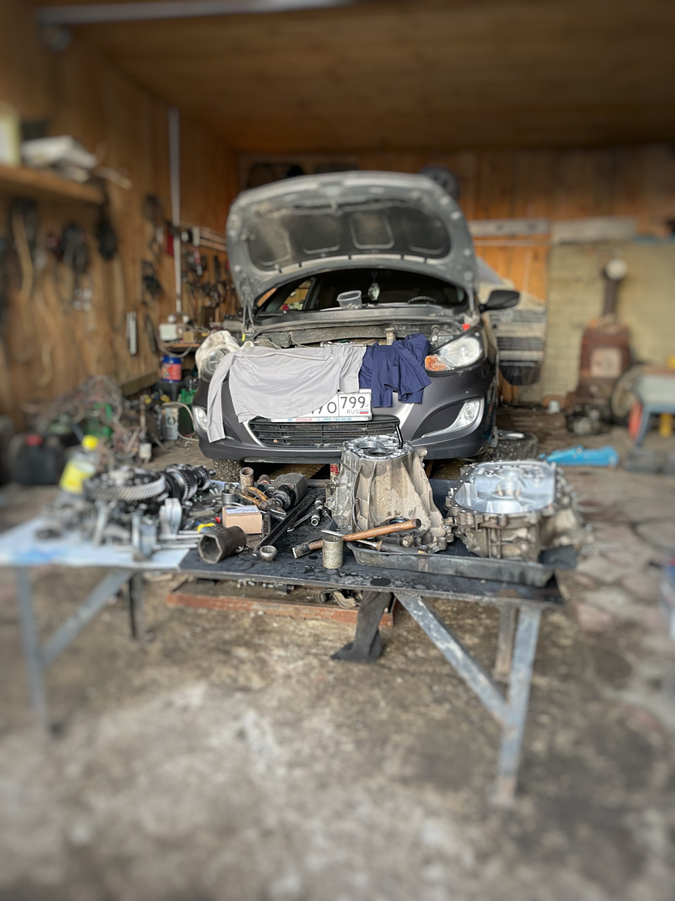 Замена сальника первичного вала — Hyundai Solaris Hatchback, 1,4 л ...