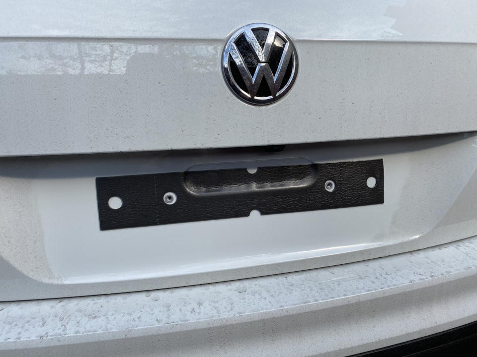 Как снять номера на фольксваген поло Родные рамки под номера - Volkswagen Tiguan (2G), 1,4 л, 2020 года аксессуары DR