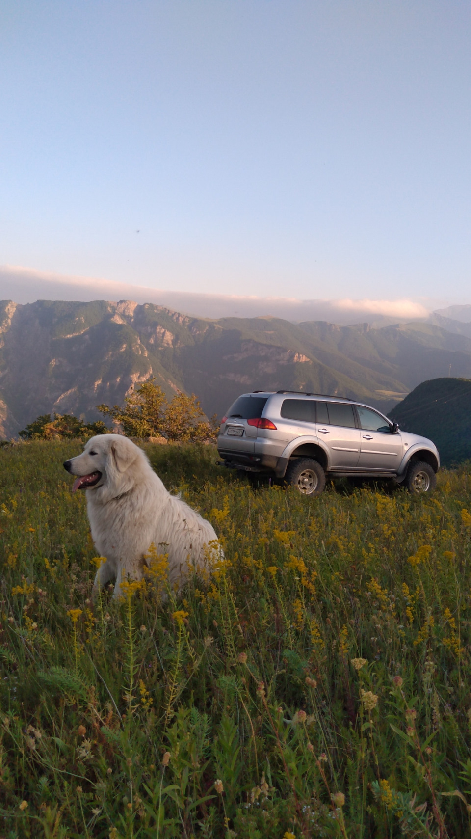 Ночёвка над каньоном р. Воротан — Mitsubishi Pajero Sport (2G)