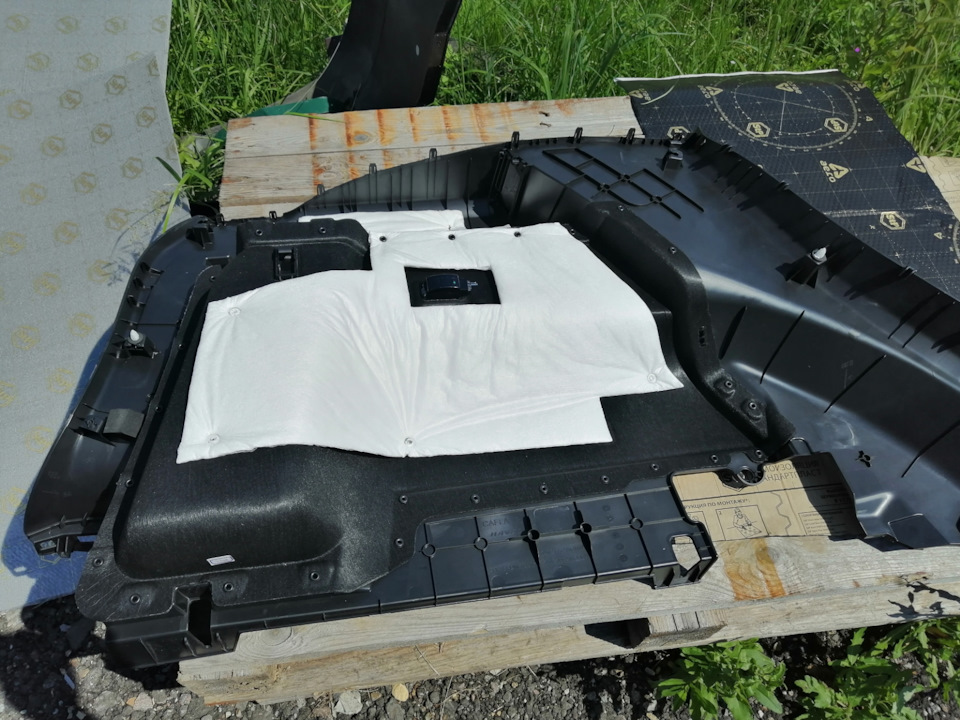 Шумоизоляция задних арок и двери. — Haval F7 (1G), 2 л, 2019 года ...
