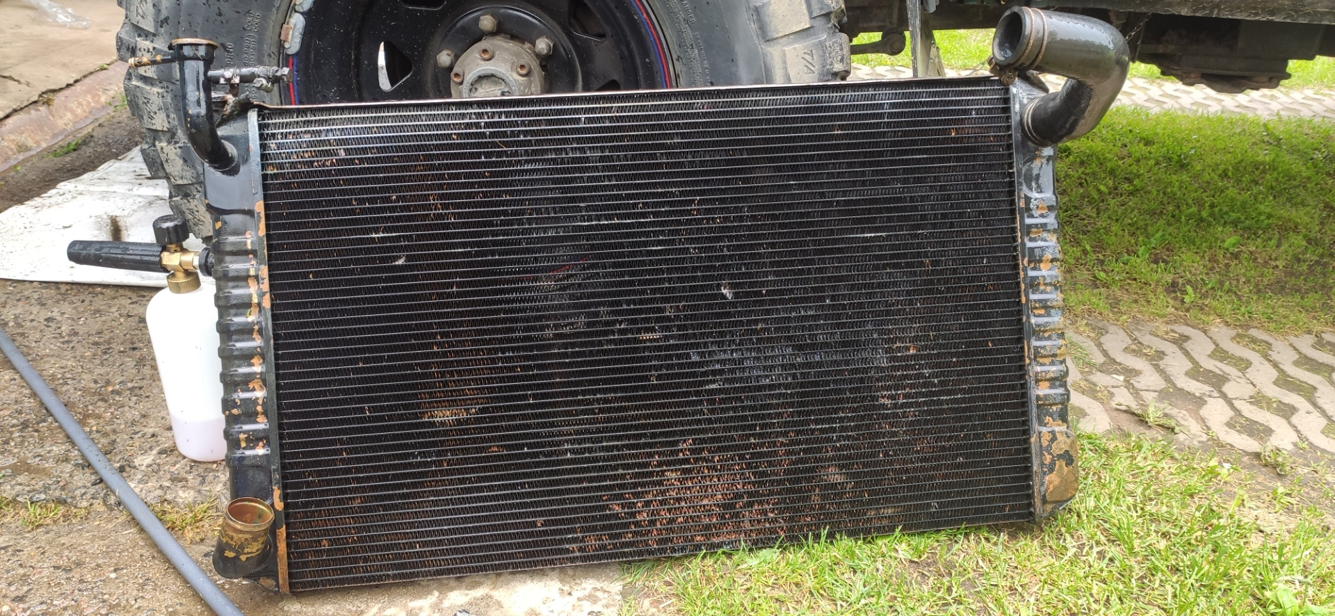 Замена вискомуфты . Промывка радиатора и интеркулера — Nissan Patrol GR ...