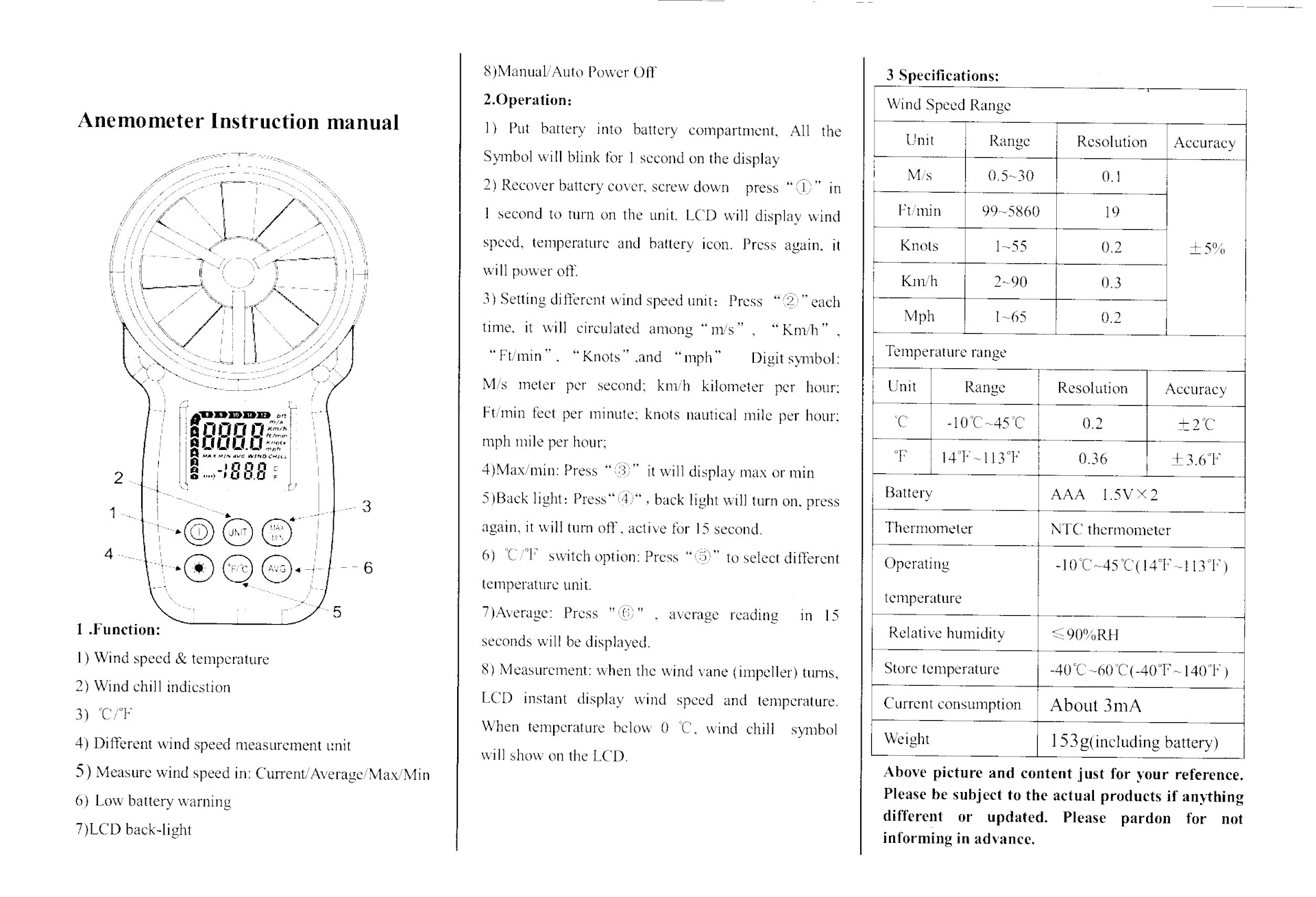 Анемометр HoldPeak HP-886B — DRIVE2
