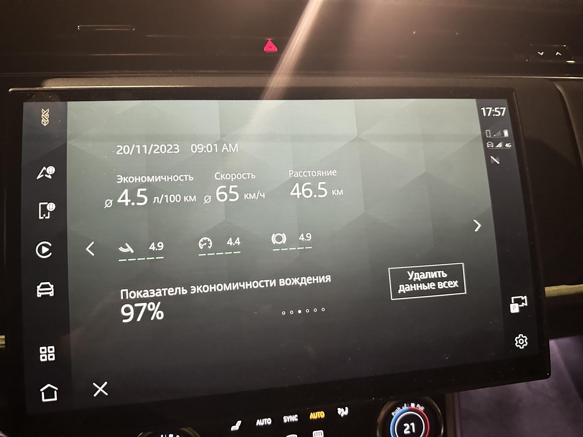 Расход топлива… — Land Rover Range Rover (5G), 3 л, 2023 года ...