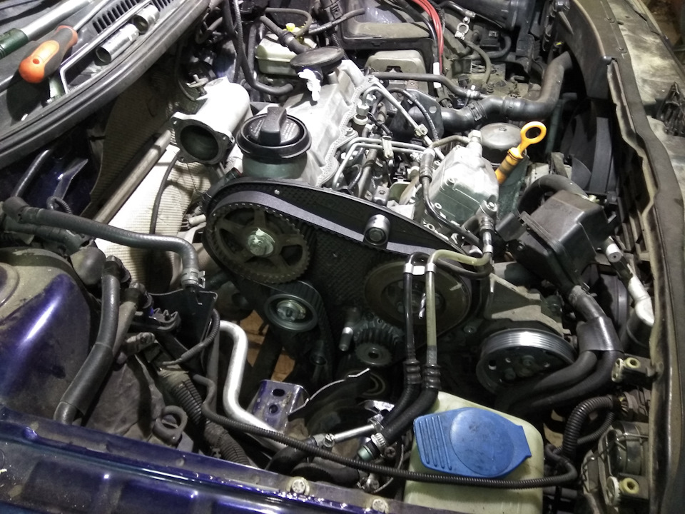 Замена ГРМ +++ — Volkswagen Golf Mk4, 1,9 л, 2001 года | плановое ТО ...