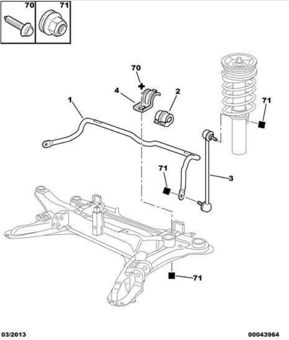 Пежо 406 задняя подвеска схема с названиями