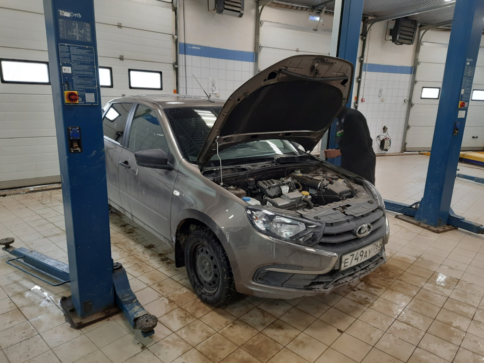Веерные форсунки омывателя — Lada Гранта (2G) FL, 1,6 л, 2021 года ...