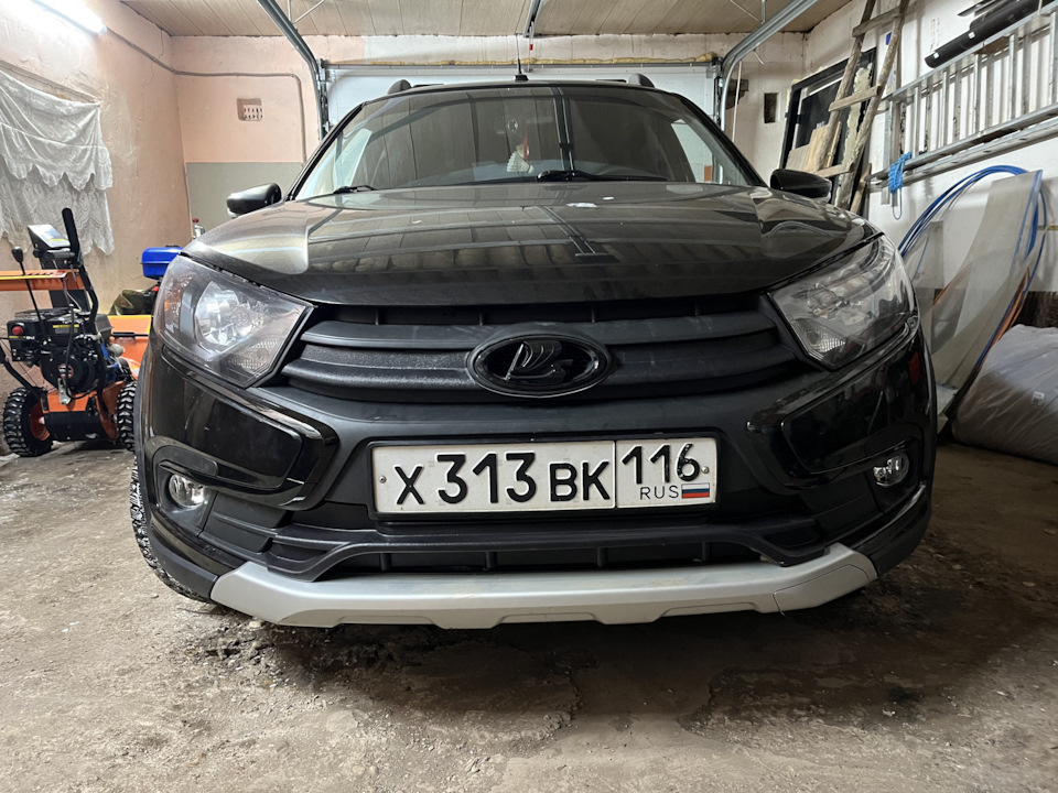 Антихром часть один — Lada Гранта Cross, 1,6 л, 2023 года | тюнинг | DRIVE2