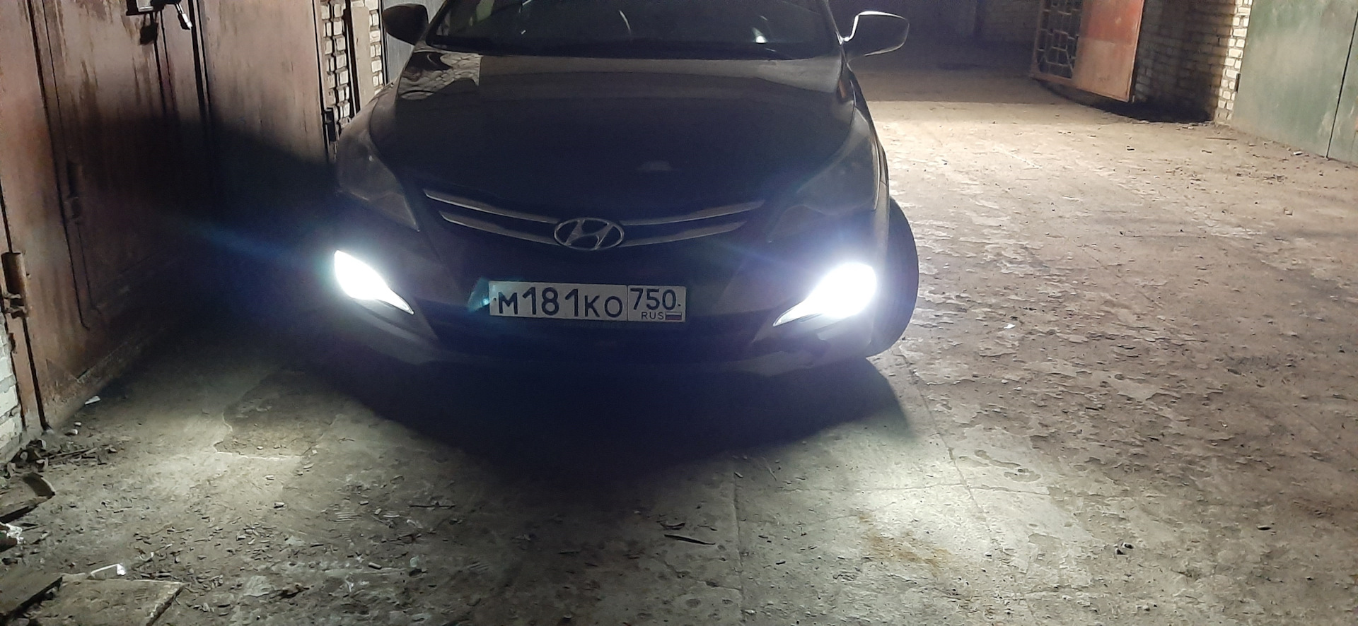 Подкрылок и диоды в дхо. — Hyundai Solaris, 1,6 л, 2014 года | своими ...