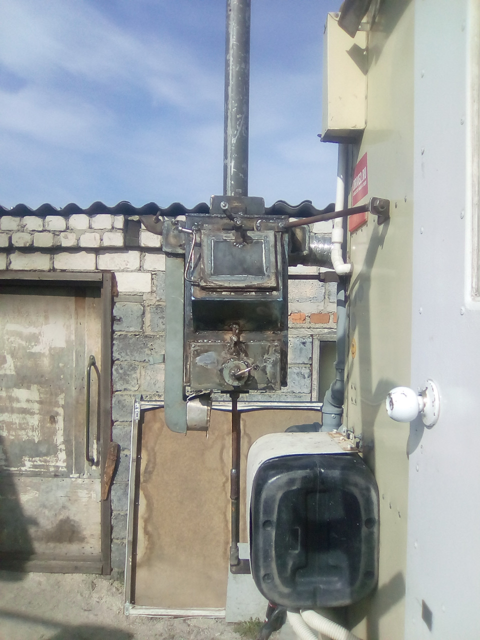печь в автодом — Hyundai Porter II (4G), 2,5 л, 2008 года | просто так ...
