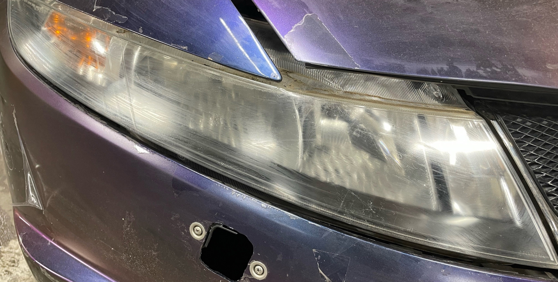 Полировка фар Honda Civic 5D — Honda Civic 5D (8G), 1,8 л, 2008 года ...