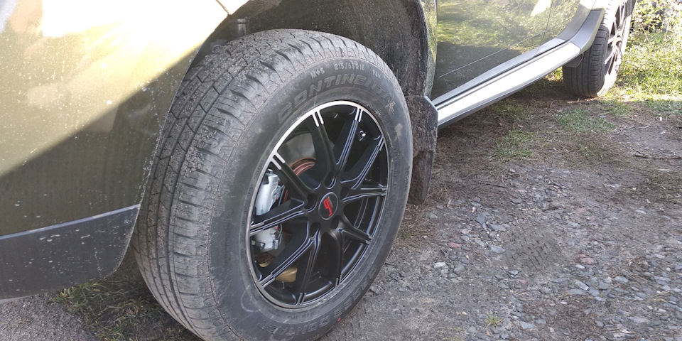 Установка дисков — Renault Duster (1G), 2 л., 2018 года | колёсные ...