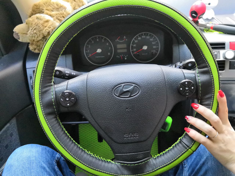 21. Тюнинх 🚘👉🚖: Оплетка на руль от дяди Ляо — Hyundai Getz, 1,3 л, 2004 ...