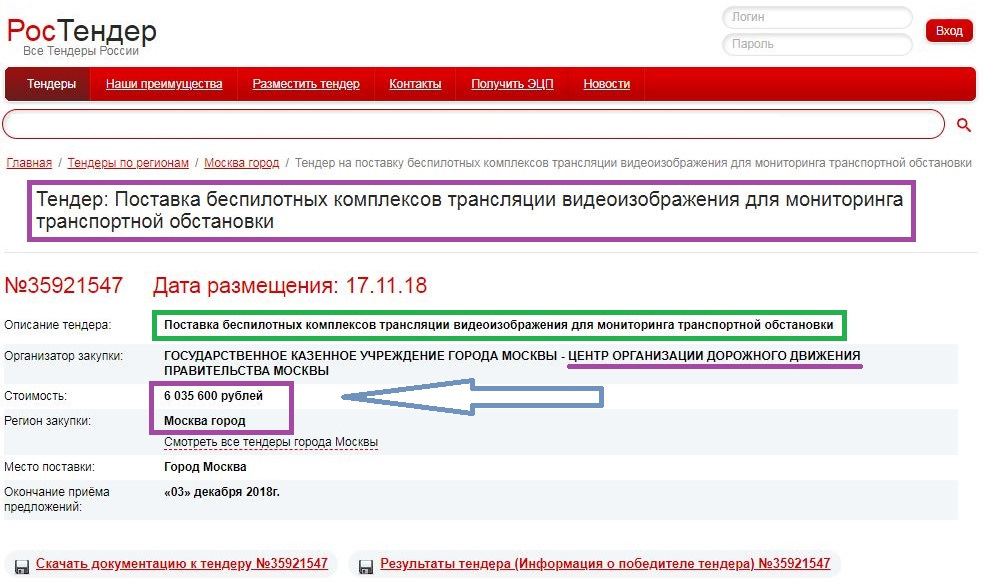 Сайты размещения торгов. РОСТЕНДЕР. Торги города Москвы. Тендер №0137200001222004188. Инструкция регистрация на Ростендера.