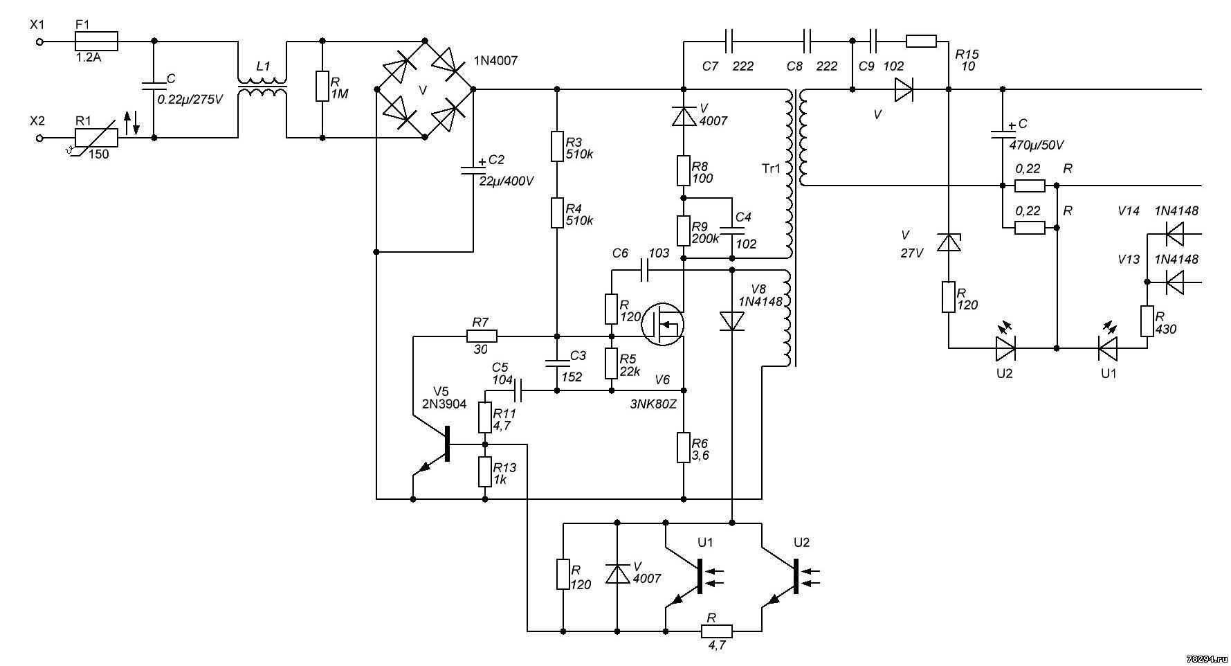 Al1814cv схема зарядки