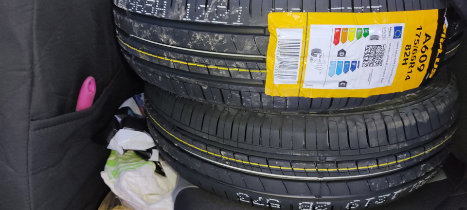 Шины Aplus A609 на Ладу Калину — Lada Калина универсал, 1,6 л, 2012 ...