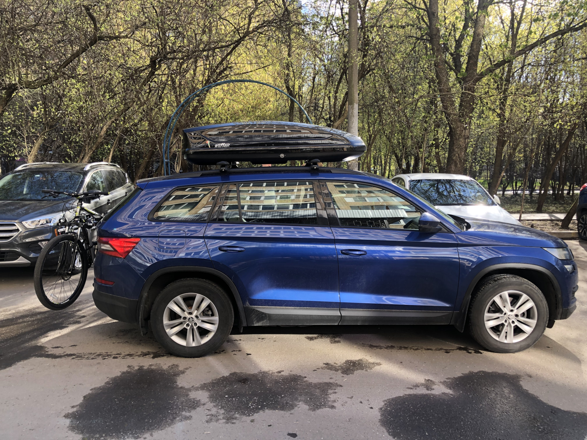 Световая панель в работе. Транспортировка велика Москва-Волгоград. — Skoda  Kodiaq, 1,4 л, 2018 года | путешествие | DRIVE2