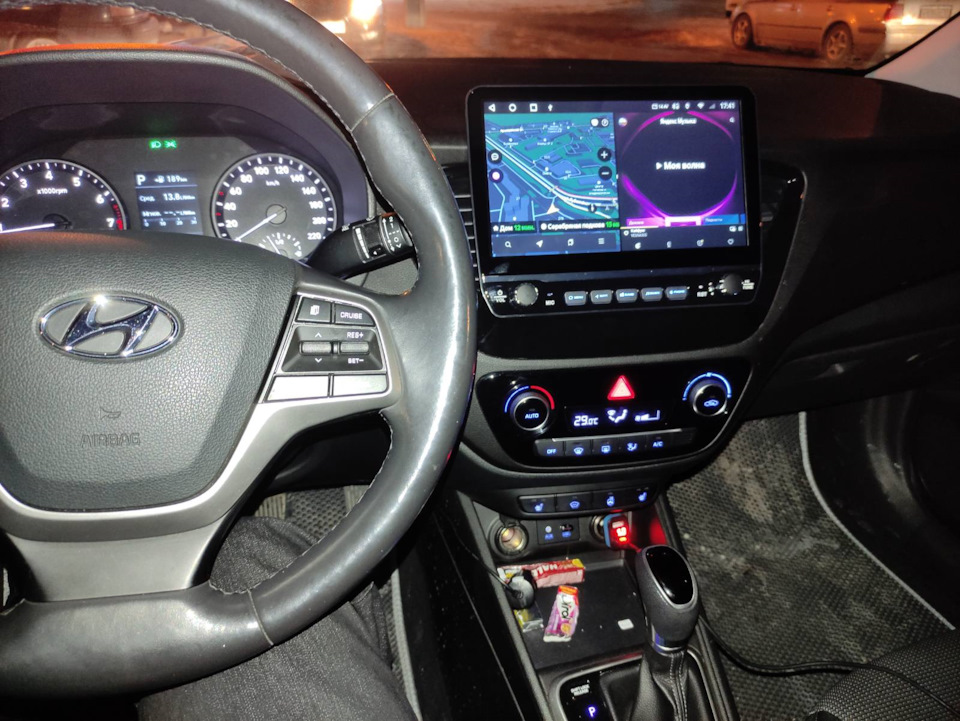 Установка android-магнитолы с ALI — Hyundai Solaris (2G), 1,6 л, 2017 ...