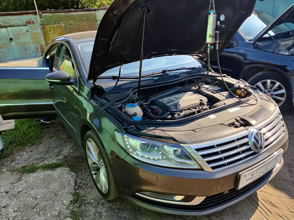 Volkswagen Passat CC промывка топливных форсунок без снятия с двигателя ...