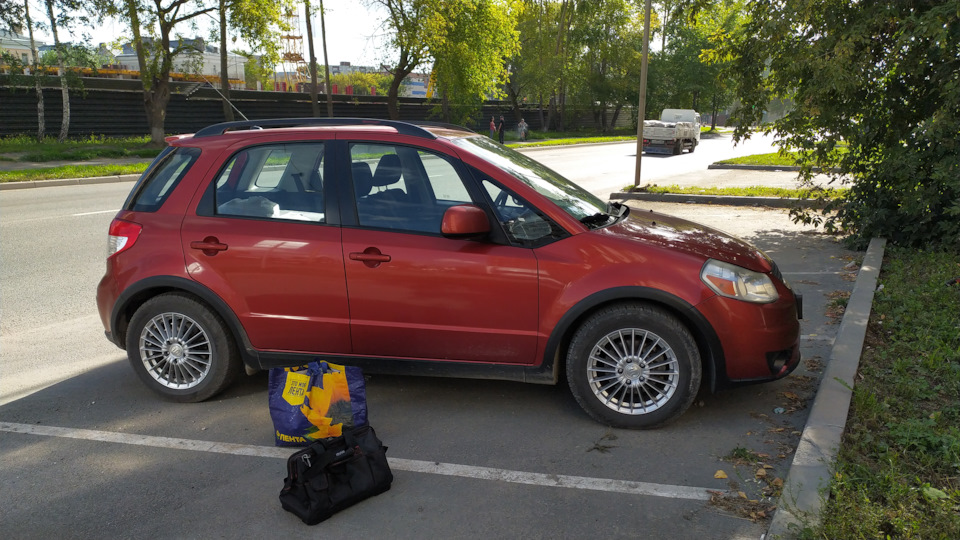 Накладки заднего бампера — Suzuki SX4 (1G), 2 л, 2009 года | своими ...