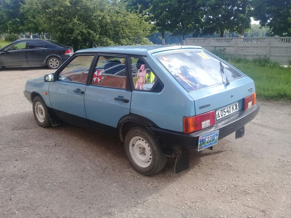 ПОРНО наклейки на Ваз 2109 — Lada 21093, 1,5 л, 1989 года | стайлинг ...