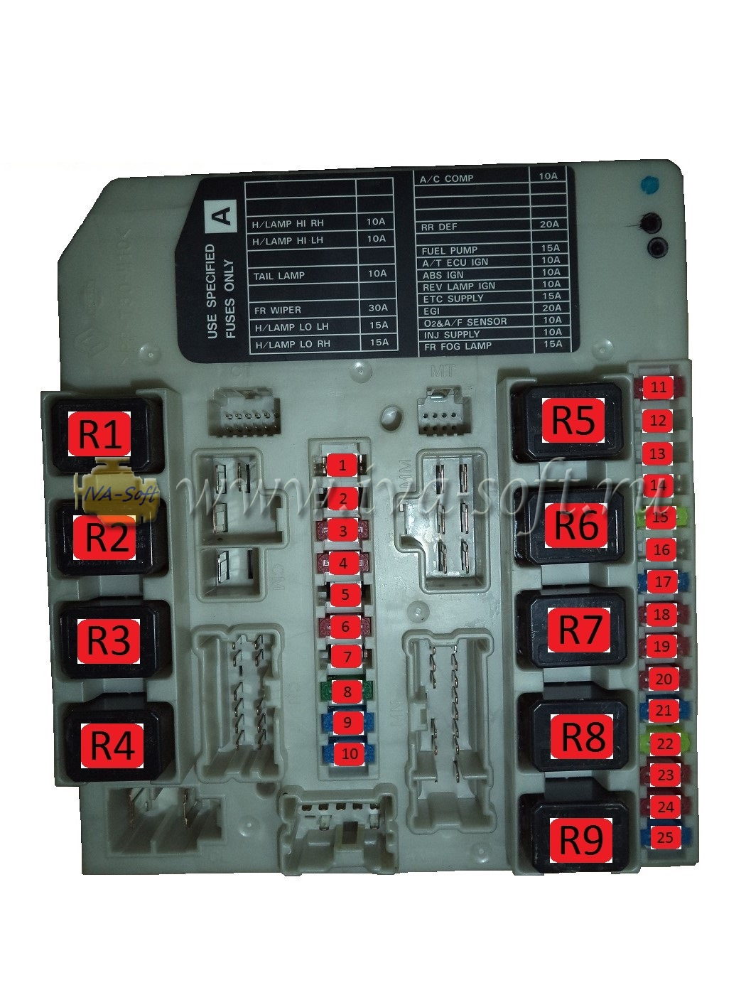 Блок ipdm e r ниссан патфайндер r51 где находится