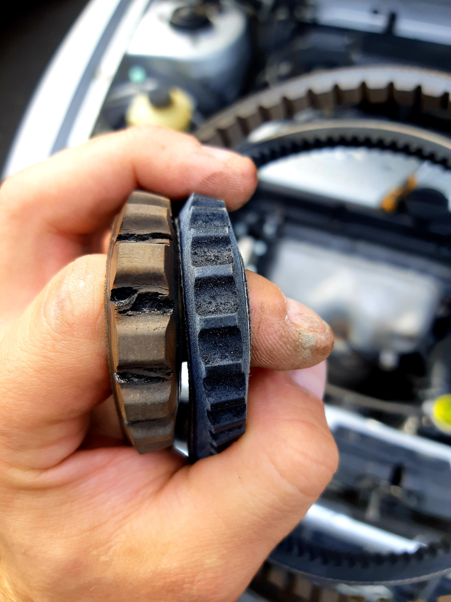 Замена ремня гидроусилителя и генератора — Hyundai Accent (2G), 1,5 л ...