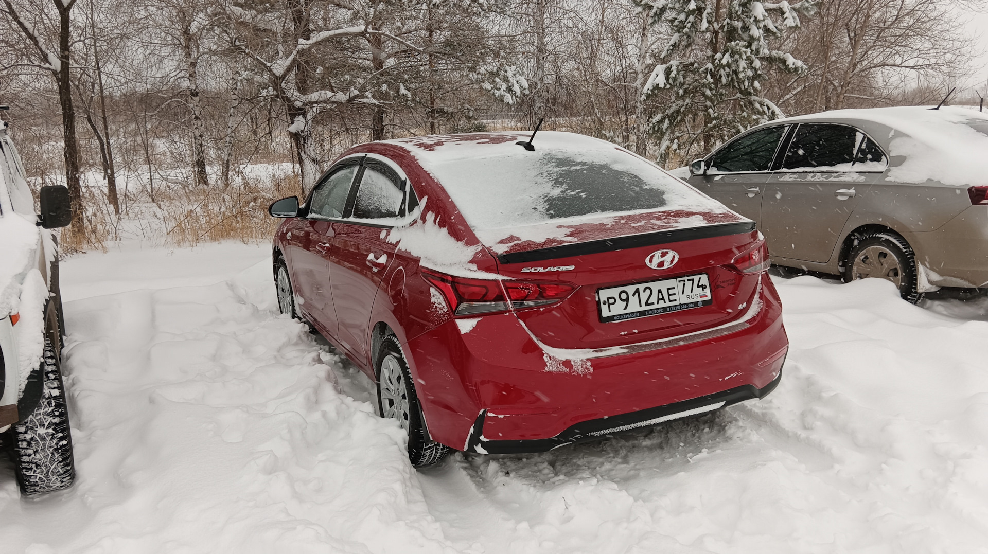 Снегопад, еще один отзыв о шинах — Hyundai Solaris (2G), 1,6 л, 2018 года |  просто так | DRIVE2