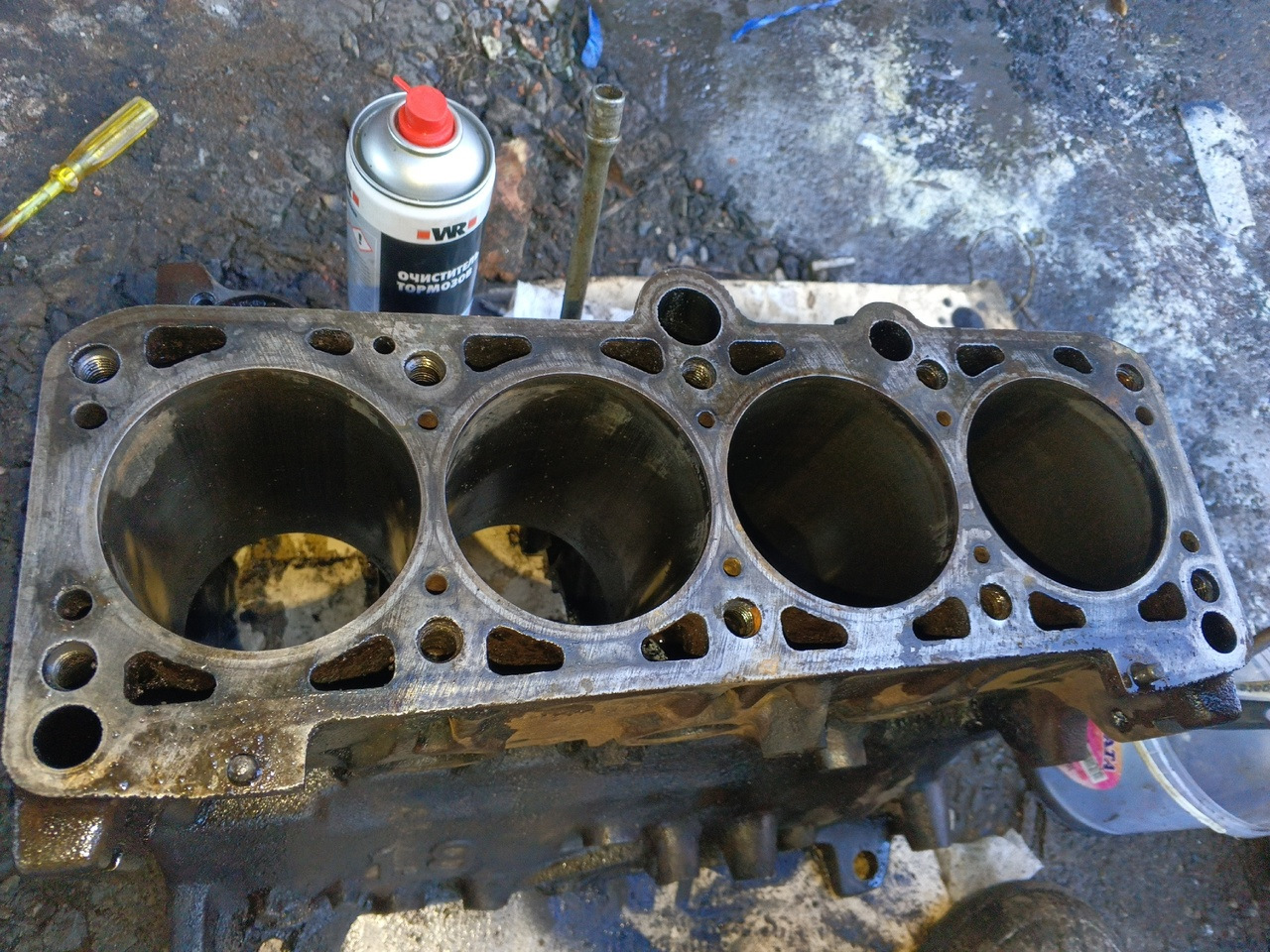 Отмывка всех узлов двигателя — Volkswagen Golf Mk2, 1,8 л, 1989 года ...