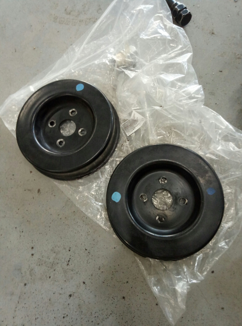новый и старый шкив — Mitsubishi Airtrek