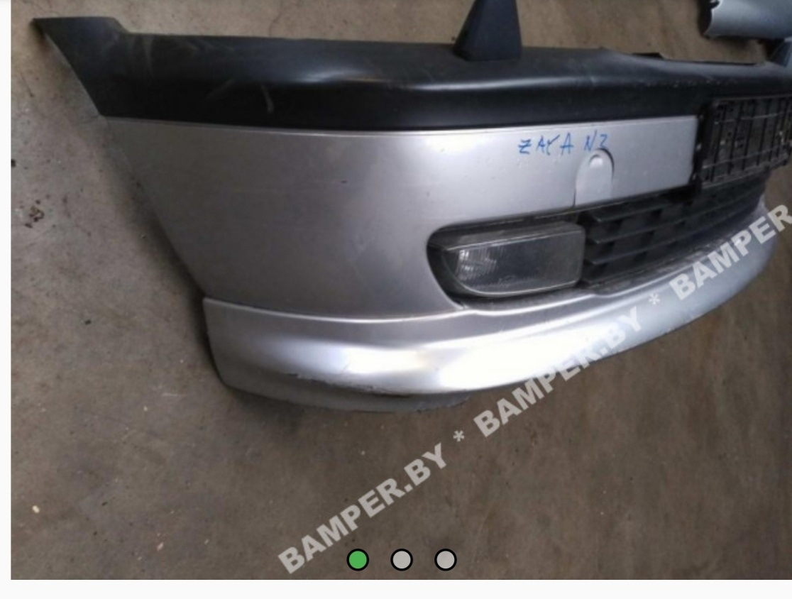 Передний бампер с накладкой Irmscher. — Opel Zafira A, 2 л, 2002 года ...