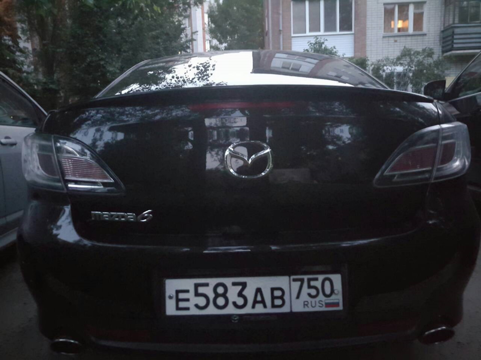 Задние фонари теперь симметричные) — Mazda 6 (2G) GH, 2 л, 2008 года ...