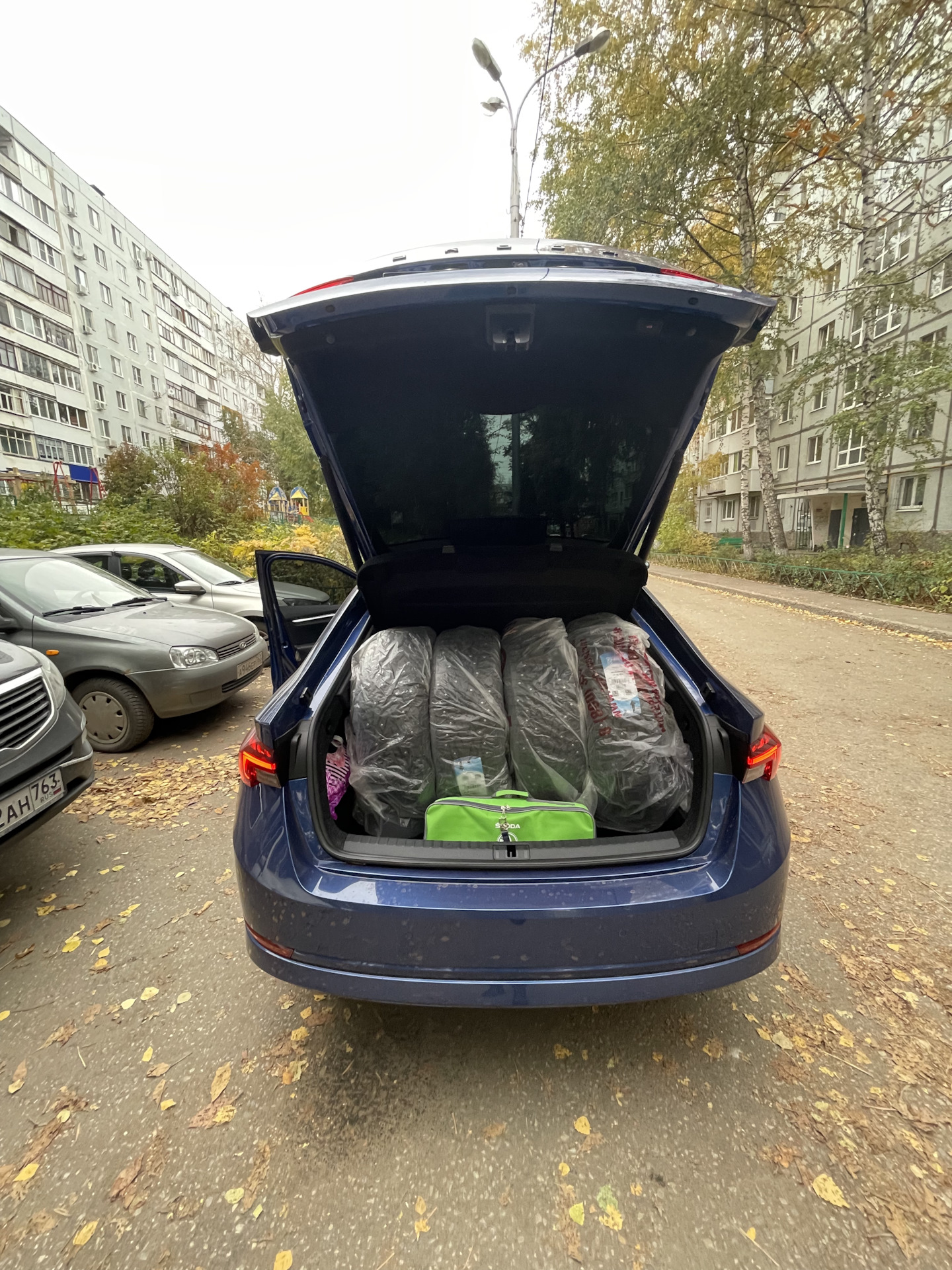 ПОКУПКА ЗИМНЕЙ РЕЗИНЫ И ПЕРЕБОРТ — Skoda Octavia A8 Mk4, 1,4 л, 2021 ...