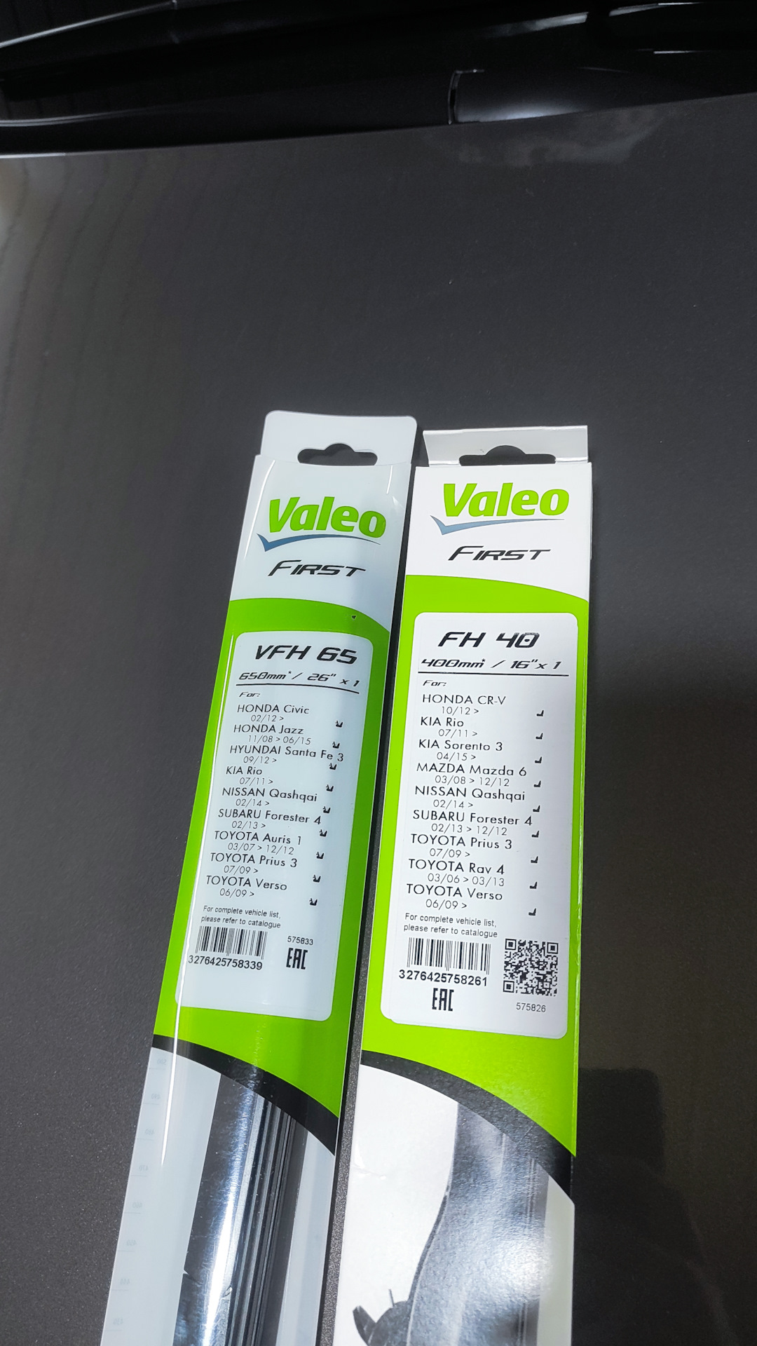 Гибридные щетки стеклоочистителя Valeo — KIA Sportage (4G), 1,6 л, 2019 ...