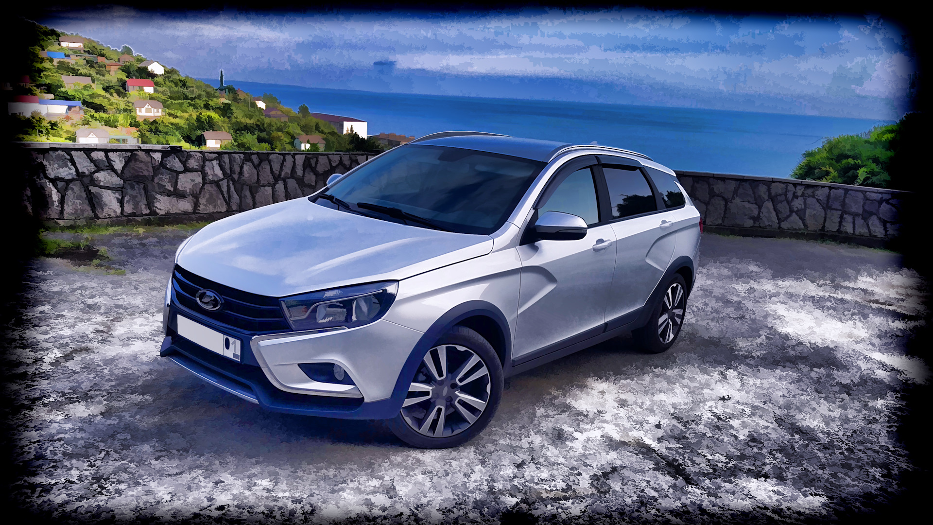 Lada Vesta SW Cross белая