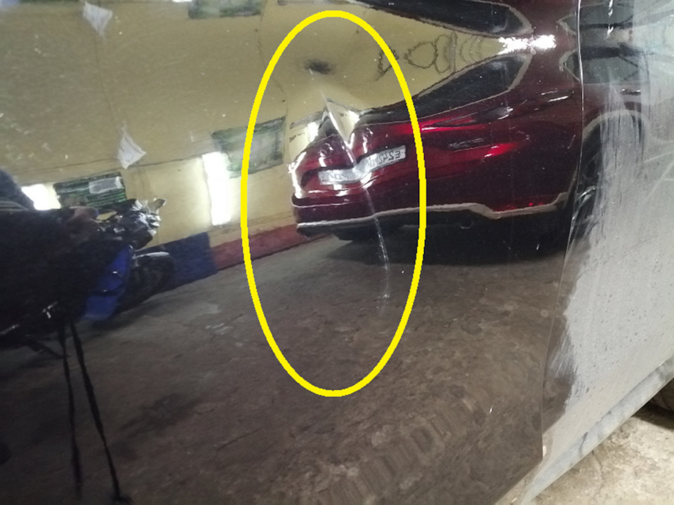 Ремонт вмятины без покраски на двери Мерседес GIC 220 — Bezpokras на DRIVE2