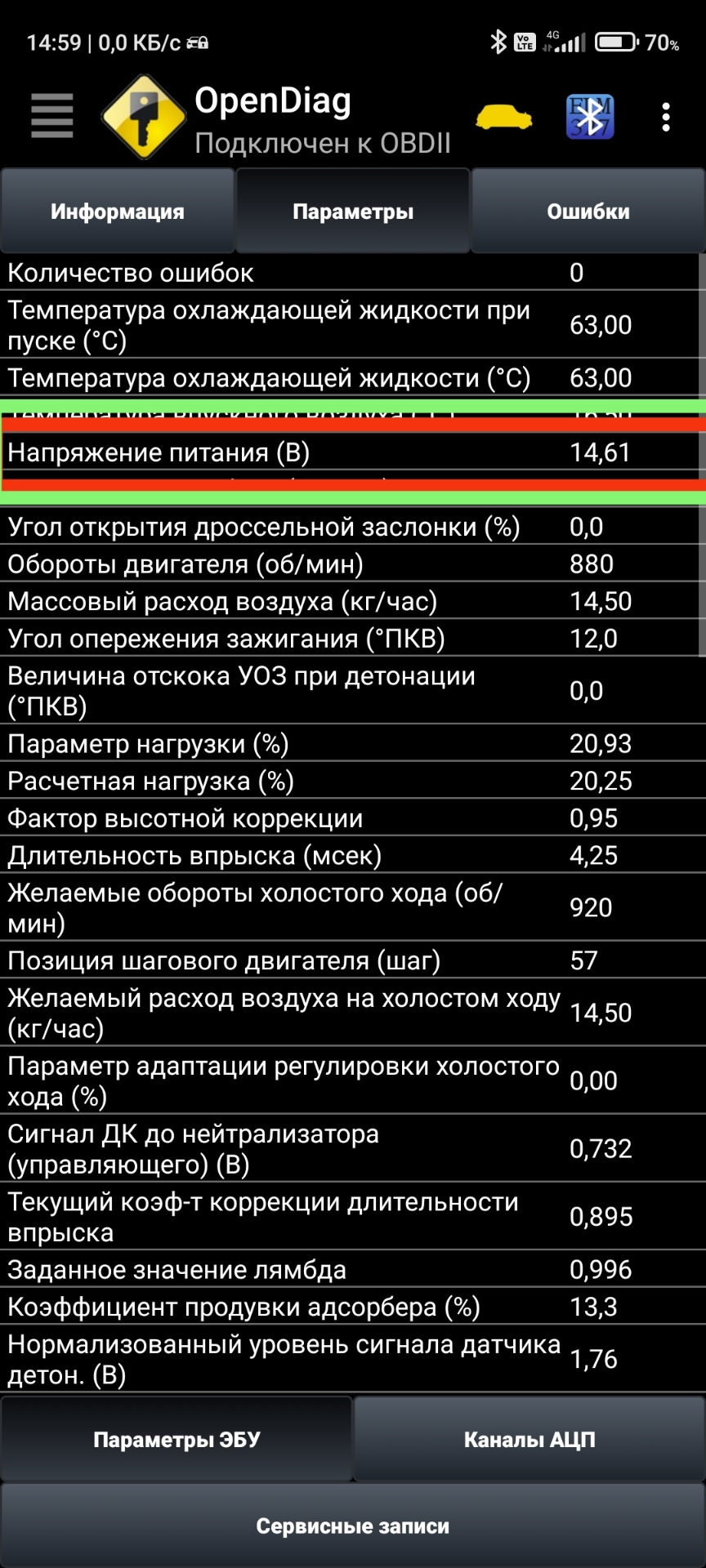 Повороты включены, скачков и падения напряжения нет — Lada 21124
