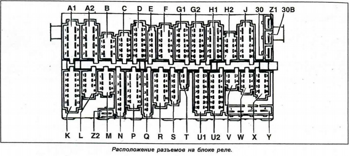 Схема реле пассат б3