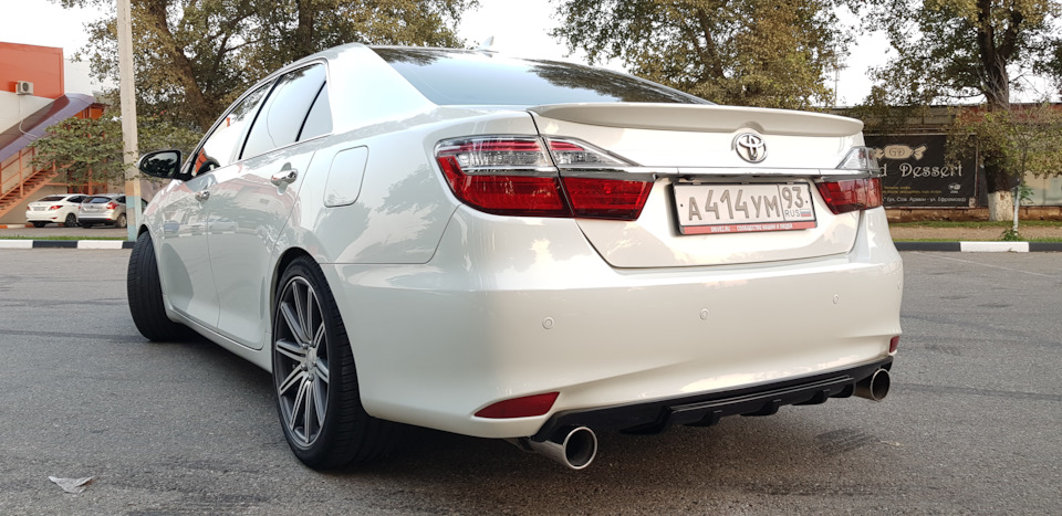 Раздвоеный выхлоп и электронная заслонка выхлопа — Toyota Camry (XV50 ...