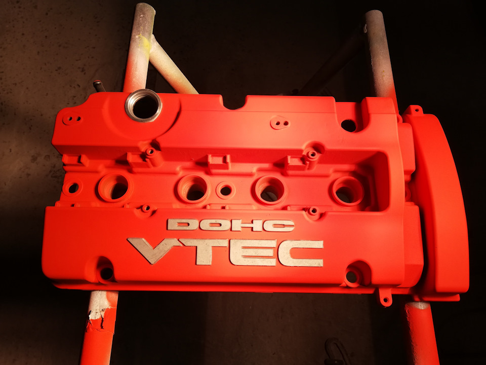 Покраска ГБЦ термостойкой краской. — Honda Torneo, 2,2 л., 2001 года ...