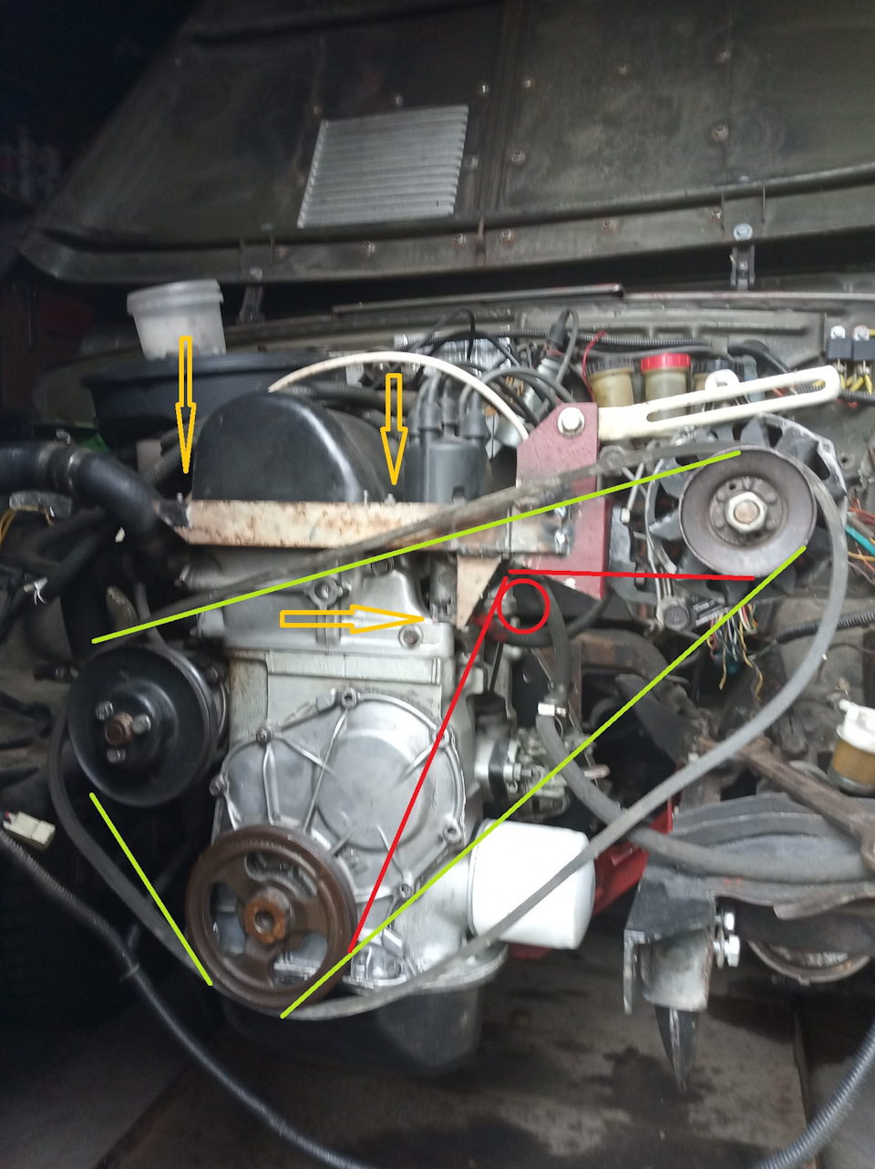 Крепление генератора на ВАЗовский двигатель (прошу совет) — ЛуАЗ 969, 1 ...