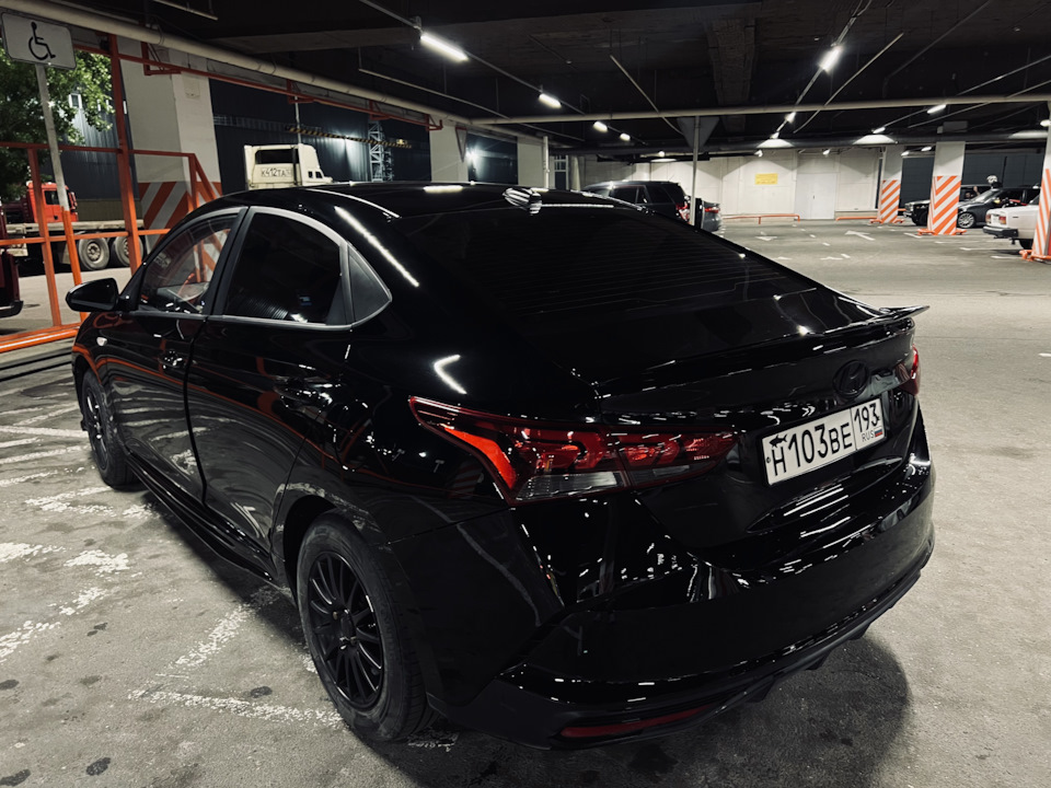 Спойлер — Hyundai Solaris (2G), 1,6 л, 2021 года | аксессуары | DRIVE2