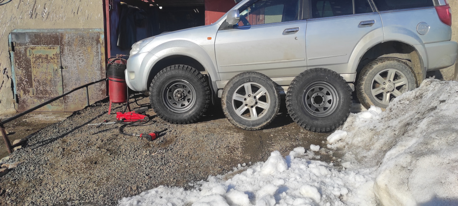 Установка м/т резины… — Great Wall Hover, 2,4 л, 2007 года | шины | DRIVE2