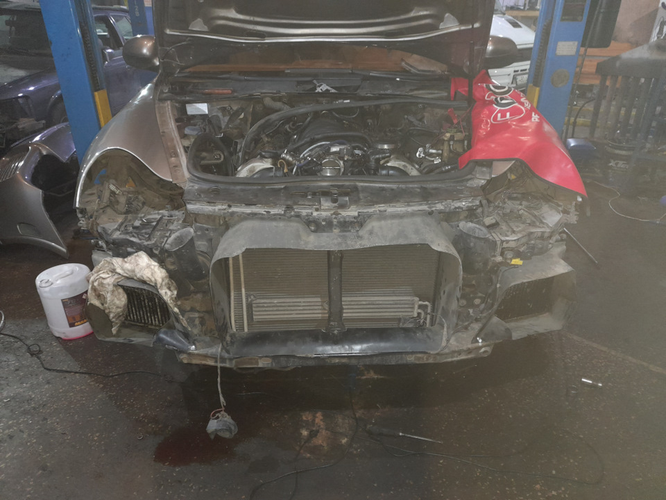 Гибридные турбины.спойлер — Porsche Cayenne (1G) 955/957, 4,5 л, 2003 ...
