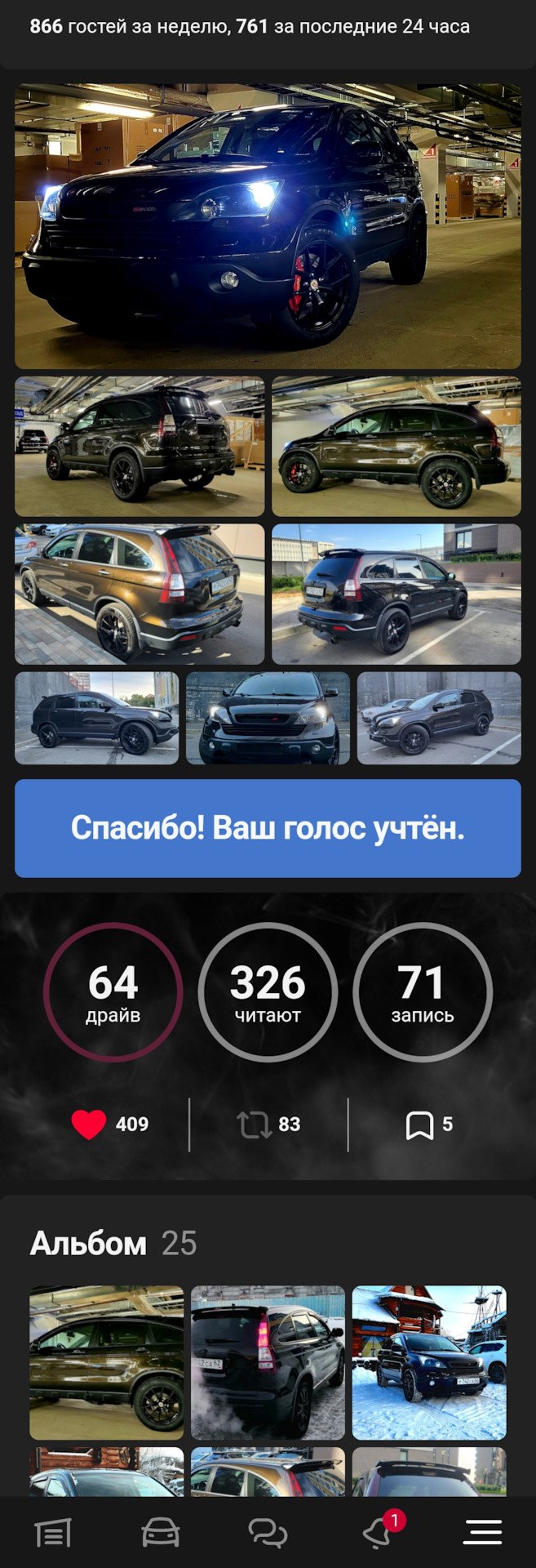 МАШИНА ДНЯ🔥 ВЫБОРЫ👇⚠️ — Сообщество «Honda Club» на DRIVE2