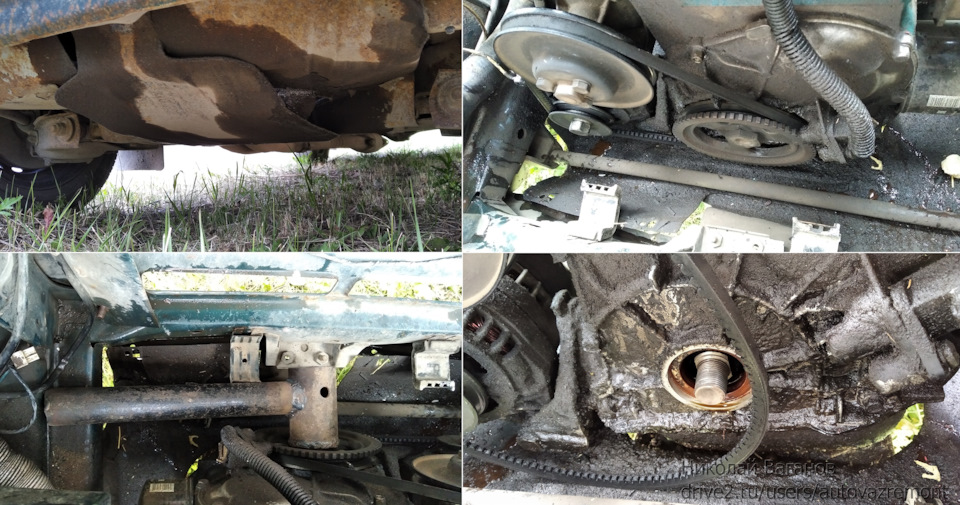 Замена переднего сальника и шкива коленвала, обрыв проводки ДПКВ и др ...